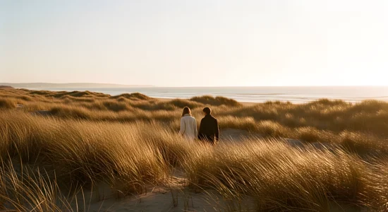 2026 QBP Sustainability Couple Walking Down Beach